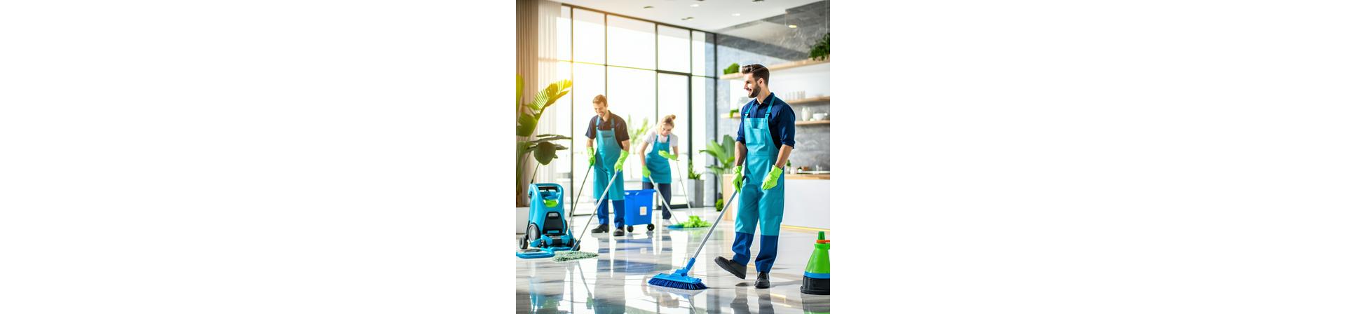 Équipe Propreté Parisienne au travail, ambiance lumineuse et professionnelle